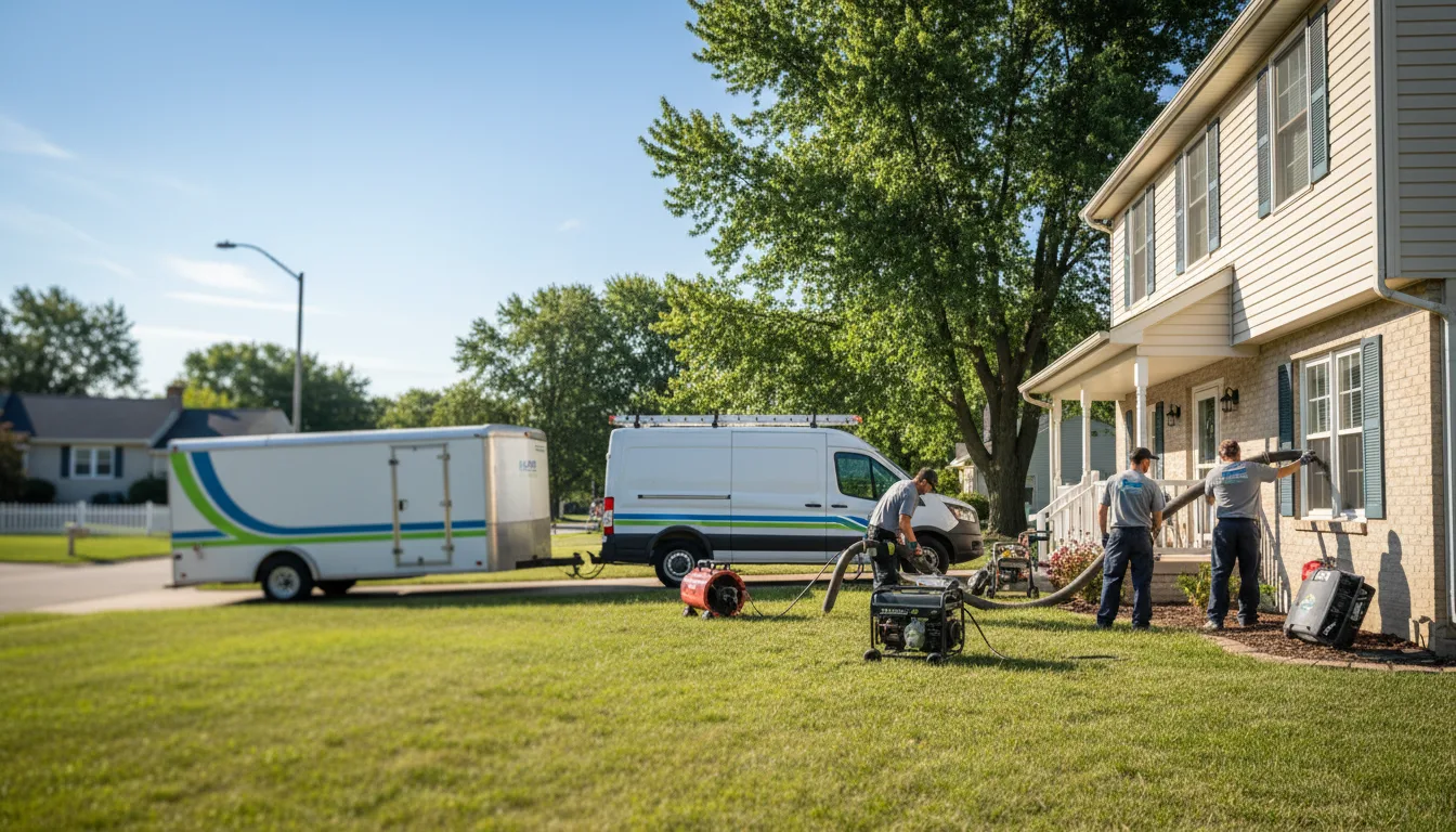 Flooded Basement Restoration And Cleanup With Repair in Ostrander, OH near me